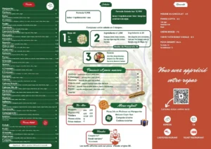 Set de table pizzéria 01